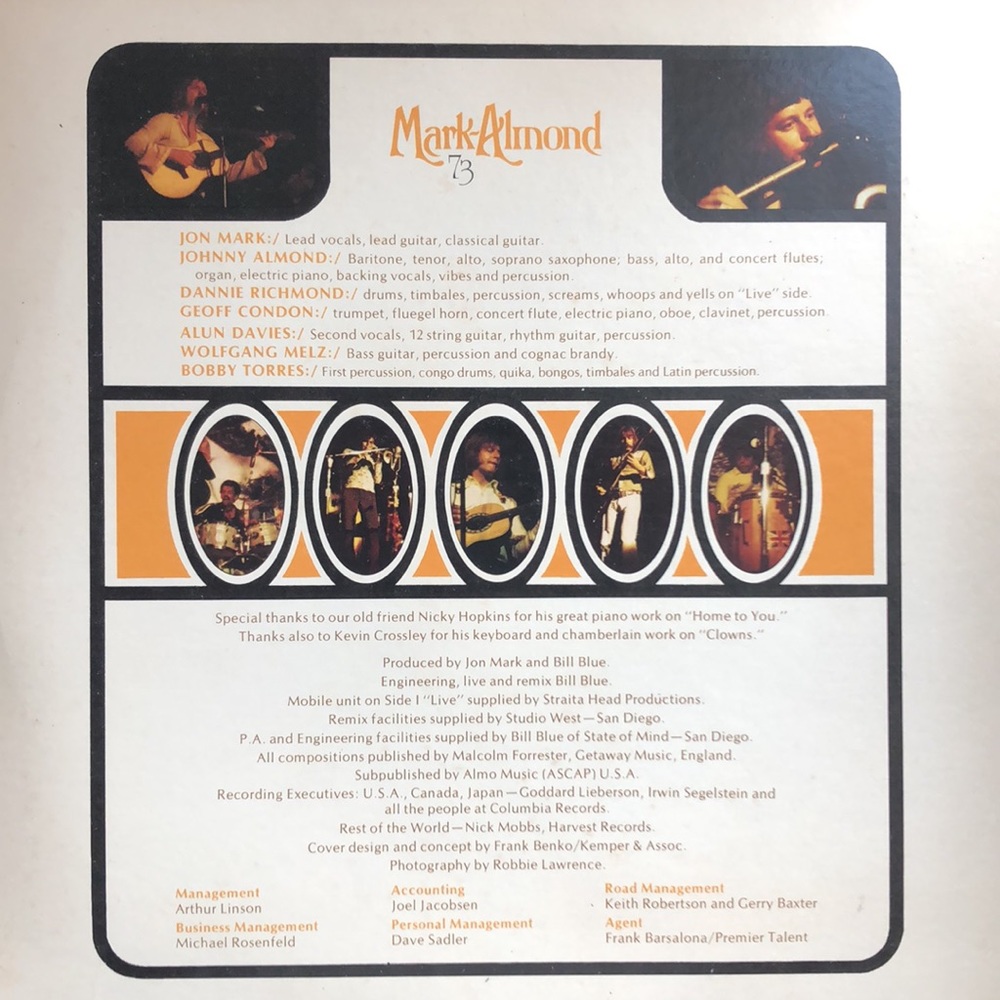 Mark-Almond 73 Vinyl Lp '73
